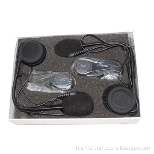 Waterproof Bluetooth Intercom for Motorcycles with Talking Range up to 800 Meters